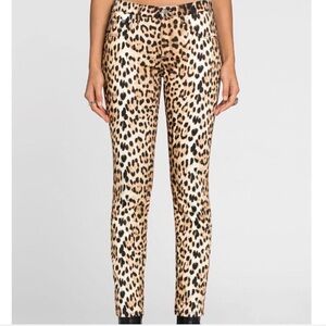 Roberto Cavalli Leopard Print Jeans